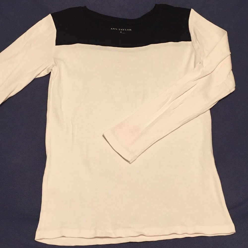 Ann Taylor▪️Color Block Long Sleeve Top
